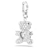 Charm Symbolica, Orso, Bianco, Placcato rodio - Swarovski, 5701277