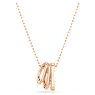 Hyperbola Anhänger, Verschiedene Schliffe, Weiß, Roségold-Legierungsschicht - Swarovski, 5701494