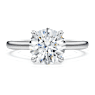 Eternity 솔리테어 링, 랩 그로운 다이아몬드 2ct tw, 라운드 쉐입, 18K 화이트 골드 - Swarovski, 5702188