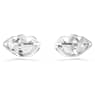 Peckové náušnice Lucent, Pavé, Hrot, Bílá, Pokoveno rhodiem - Swarovski, 5702789