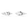 Peckové náušnice Lucent, Pavé, Hrot, Bílá, Pokoveno rhodiem - Swarovski, 5702789