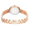 Hodinky s pevným náramkem Matrix Pearl, Vyrobeno ve Švýcarsku, Křišťálový náramek, Povrchová úprava v růžovozlatém odstínu - Swarovski, 5705406