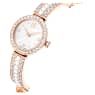 Hodinky s pevným náramkem Matrix Pearl, Vyrobeno ve Švýcarsku, Křišťálový náramek, Povrchová úprava v růžovozlatém odstínu - Swarovski, 5705406