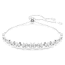 Imber Tennis 브레이슬릿, 라운드 컷 믹스, 화이트, 로듐 플래팅 - Swarovski, 5705451