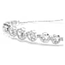 Imber Tennis bracelet, Mixed round cuts, White, Rhodium plated - Swarovski, 5705451