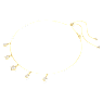 Imber necklace, Mixed cuts, White, Gold-tone plated - Swarovski, 5705463