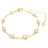 Imber Tennis bracelet, Mixed round cuts, White, Gold-tone plated - Swarovski, 5705465