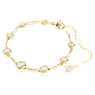 Imber Tennis bracelet, Mixed round cuts, White, Gold-tone plated - Swarovski, 5705465