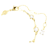 Imber Tennis bracelet, Mixed round cuts, White, Gold-tone plated - Swarovski, 5705465