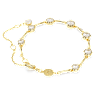Imber Tennis bracelet, Mixed round cuts, White, Gold-tone plated - Swarovski, 5705465