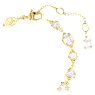 Imber Tennis bracelet, Mixed cuts, White, Gold-tone plated - Swarovski, 5705471