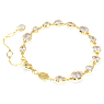 Imber Tennis bracelet, Mixed cuts, White, Gold-tone plated - Swarovski, 5705471