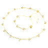 Imber Tennis necklace, Magnetic closure, Mixed cuts, White, Gold-tone plated - Swarovski, 5705481