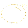Imber Tennis necklace, Magnetic closure, Mixed cuts, White, Gold-tone plated - Swarovski, 5705481