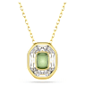 Chroma 鏈墜, 八角形切割, 綠色, 鍍金色色調 - Swarovski, 5705580