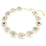 Chroma Tennis necklace, Octagon cut, Multicolored, Gold-tone plated - Swarovski, 5705587