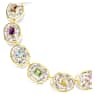 Chroma Tennis necklace, Octagon cut, Multicolored, Gold-tone plated - Swarovski, 5705587