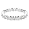 Matrix Vittore ring, Round cut, White, Silver-tone finish - Swarovski, 5705601
