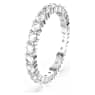Matrix Vittore ring, Round cut, White, Silver-tone finish - Swarovski, 5705601