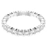 Bague Matrix Vittore, Taille ronde, Blanche, Finition argentée - Swarovski, 5705602