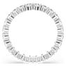 Bague Matrix Vittore, Taille ronde, Blanche, Finition argentée - Swarovski, 5705602