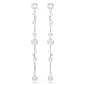 Constella 드롭 이어링, 크리스털 펄, 라운드 컷, 화이트, 로듐 플래팅 - Swarovski, 5705614