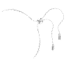 Constella bangle, Crystal pearl, Round cuts, White, Rhodium plated - Swarovski, 5705618
