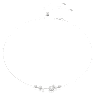 Constella necklace, Crystal pearl, Round cuts, White, Rhodium plated - Swarovski, 5705626