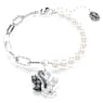 Swan Armband, Kristallperle, Schwan, Schwarz, Metallmix - Swarovski, 5705720