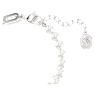 Swan สร้อยข้อมือ, มุกคริสตัล, หงส์, ดำ, เคลือบโลหะหลากชนิด - Swarovski, 5705720