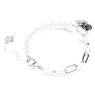 Swan สร้อยข้อมือ, มุกคริสตัล, หงส์, ดำ, เคลือบโลหะหลากชนิด - Swarovski, 5705720
