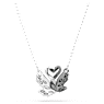 Pendentif Swan, Cygne, Noir, Finition mix de métal - Swarovski, 5705721