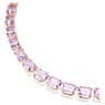 Náhrdelník Tennis Millenia, Osmihranný výbrus, Fialová, Pokoveno ve zlatém odstínu - Swarovski, 5705754