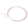 Náhrdelník Tennis Millenia, Osmihranný výbrus, Fialová, Pokoveno ve zlatém odstínu - Swarovski, 5705754