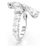 Anello Matrix, Taglio misto, Bianco, Placcato rodio - Swarovski, 5705761