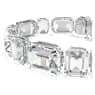 Millenia Tennis bracelet, Octagon cut, White, Rhodium plated - Swarovski, 5705770