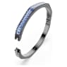 Matrix bangle, Baguette cut, Octagon shape, Blue, Ruthenium plated - Swarovski, 5705776