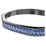 Matrix bangle, Baguette cut, Octagon shape, Blue, Ruthenium plated - Swarovski, 5705776
