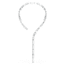 Millenia Tennis necklace, Octagon cut, White, Rhodium plated - Swarovski, 5705789