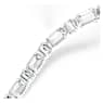 Collar Tennis Millenia, Talla octogonal, Blanco, Baño de rodio - Swarovski, 5705789