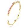 Matrix bangle, Baguette cut, Octagon shape, Pink, Gold-tone plated - Swarovski, 5705791
