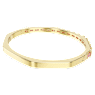 Matrix bangle, Baguette cut, Octagon shape, Pink, Gold-tone plated - Swarovski, 5705791