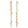 Pendientes Gema, Diseño asimétrico, Tallas mixtas, Largos, Multicolores, Baño tono oro - Swarovski, 5705809