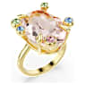Gema ring, Set (3), Mixed cuts, Multicolored, Gold-tone plated - Swarovski, 5705813