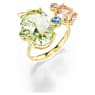 Gema ring, Set (3), Mixed cuts, Multicolored, Gold-tone plated - Swarovski, 5705813