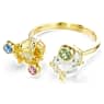 Gema ring, Set (3), Mixed cuts, Multicolored, Gold-tone plated - Swarovski, 5705813