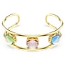 Chroma cuff, Cushion cut, Multicolored, Gold-tone plated - Swarovski, 5705836
