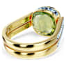 Anello Chroma, Taglio Cushion, Multicolore, Placcato color oro - Swarovski, 5706306