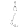 Symbolica charm, L, White, Rhodium plated - Swarovski, 5706332