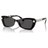 Sunglasses, Butterfly shape, SK6033, Black - Swarovski, 5706550